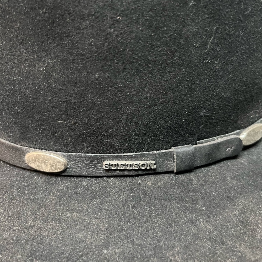 Stetson Black Hat with Silver Accents - Picture 2 of 6